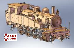 Apogée Vapeur - 3.040 TA ensemble version SNCF cabine fermée