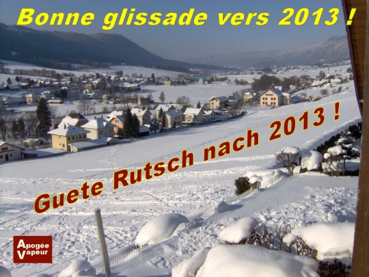 Apogee Vapeur - Meilleurs voeux pour 2013 !