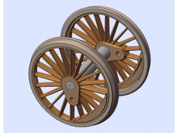 Essieu 22.1 mm 20 rayons n°1 - PO 3500